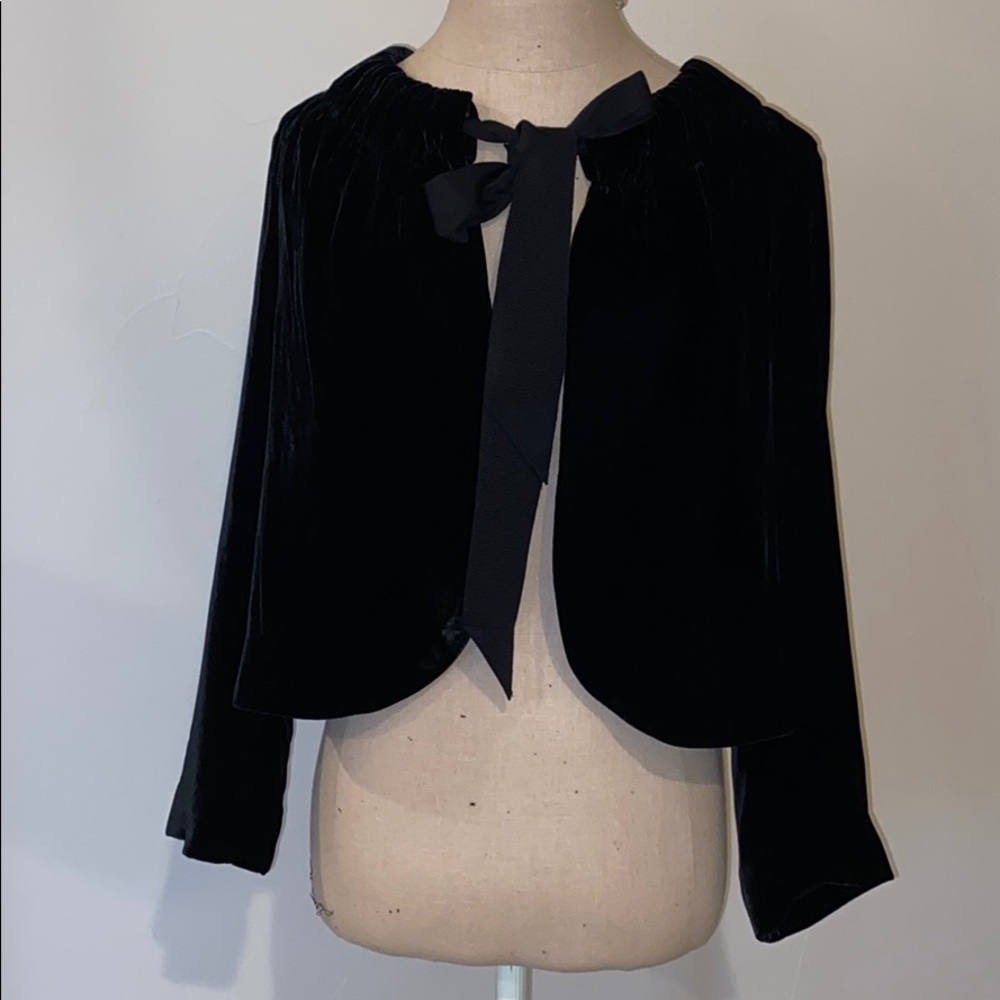 BLACK VELVET COAT !!